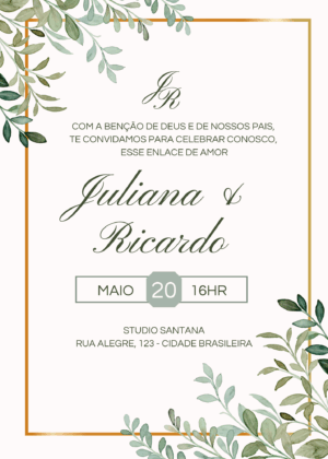 Convite de Casamento