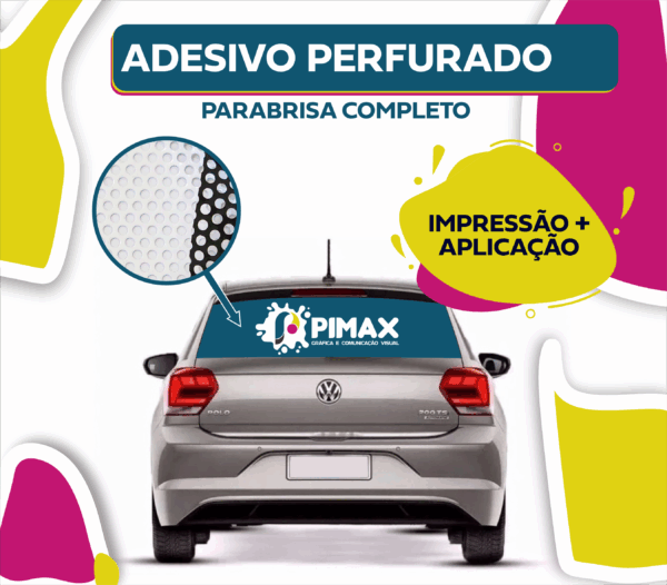 Adesivo Perfurado